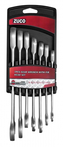 7pcs Gear wrench with fix head set