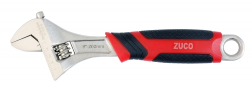 Adjustable wrench with soft grip