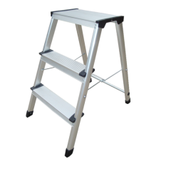 ALUMINIUM HANDY STEP LADDER SINGLE SIDED 3 STEPS