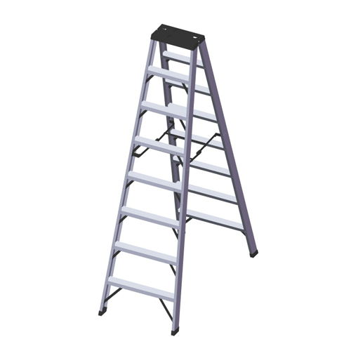 ALUMINIUM DOUBLE SIDED STEP LADDERS