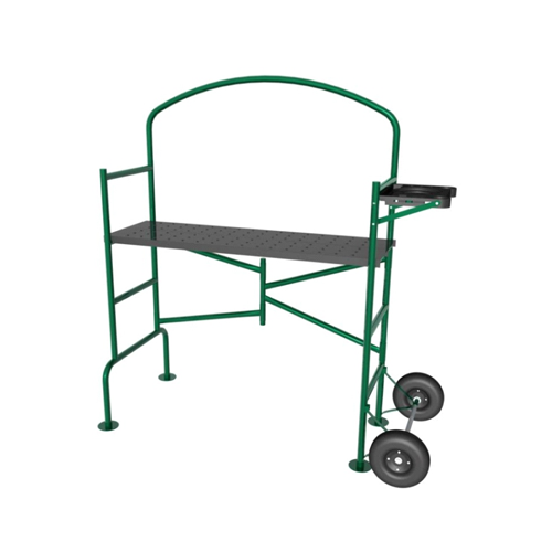 FOLDABLE GARDEN SCAFFOLDING WITH PENUMATIC WHEELS