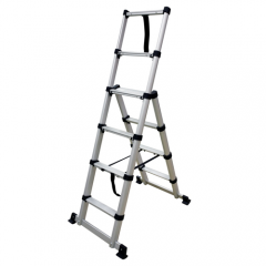 TELESCOPIC ALUMINIUM STEP LADDER 4 + 6