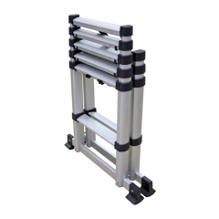 TELESCOPIC ALUMINIUM STEP LADDER 4 + 6