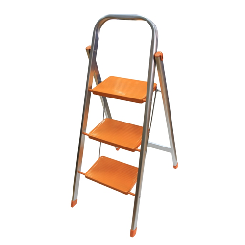 STEP LADDER WITH ALU.FRAME STEEL STEPS