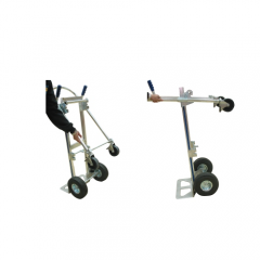 ALUMINUM MULTIPURPOSE FOLDABLE TROLLEY 4 WHEELS